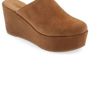 NEW CORDANI women's jules platform mule in crosta clove